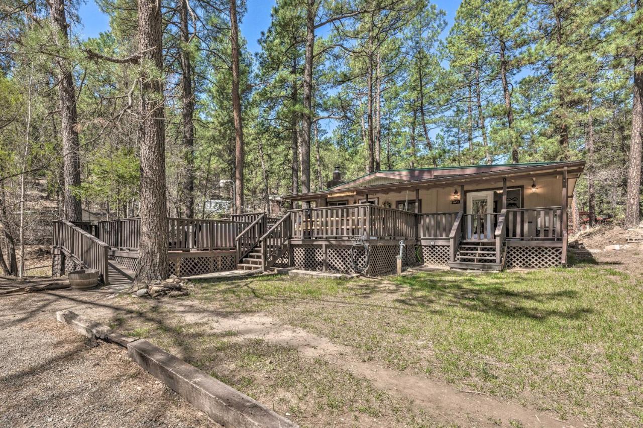 Tranquil Cabin With Stream And Deck Near Dtwn Ruidoso! Eksteriør bilde