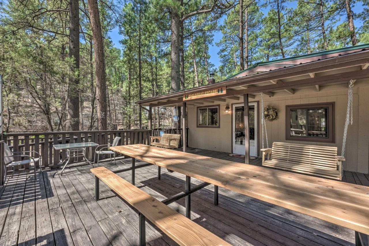 Tranquil Cabin With Stream And Deck Near Dtwn Ruidoso! Eksteriør bilde